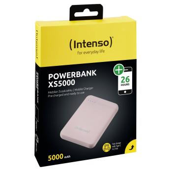 Intenso Powerbank XS5000 rosé 5000 mAh inkl. USB-A to Type-C