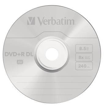1x5 Verbatim DVD+R Double Layer 8x Speed, Jewel Case 8,5GB