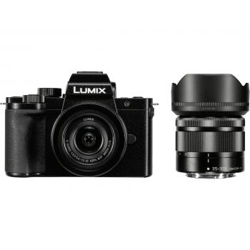 Panasonic Lumix DC-G110 schwarz + H-FS 12-32 + H-FS 35-100