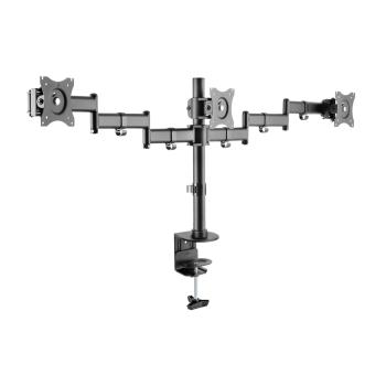 DIGITUS 3-fach Monitorständer mit Klemmbefestigung 15-27"