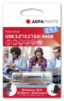 AgfaPhoto USB 3.0 2in1      64GB USB-TypeC