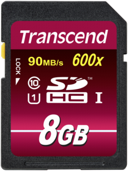 Transcend SDHC               8GB Class10 UHS-I 600x Ultimate