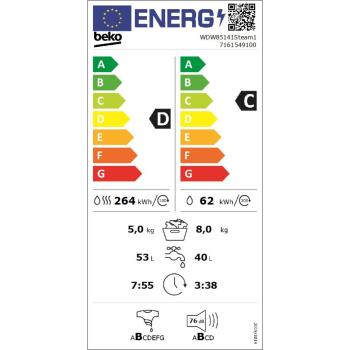 Beko WDW 85141 Steam 1