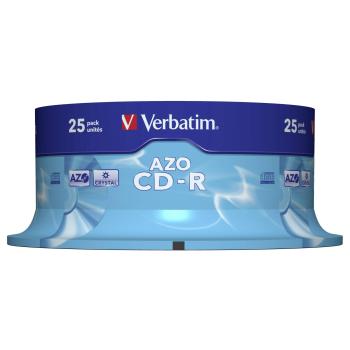 1x25 Verbatim Data Life Plus CD-R 80, 52x Speed, Spindel