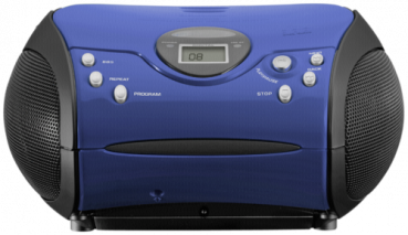 Lenco SCD-24 blau/schwarz