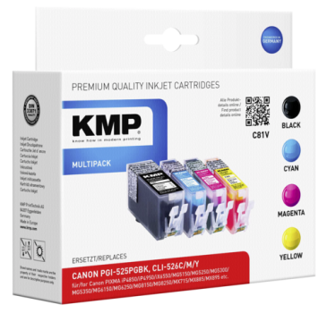KMP C81V Promo Pack BK/C/M/Y komp. m. PGI-525/CLI-526