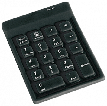 KeySonic ACK 118 BK Nummerisches Keypad USB