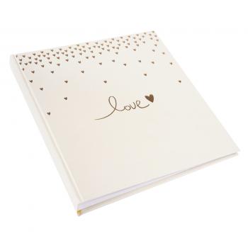 Goldbuch Raining Hearts Pfirsich 30x31 60 weiße S. Hochzeit 08015