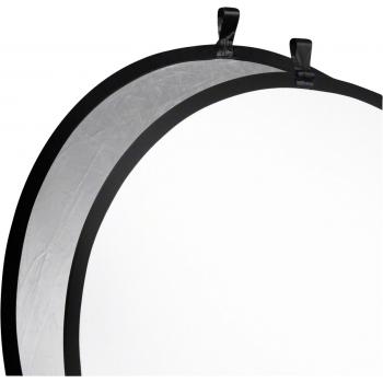 walimex Faltreflektor silber/weiß, Ø107cm