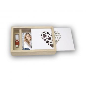 ZEP Love Box USB           10x15 Holz für Fotos und Stick  CZ1246
