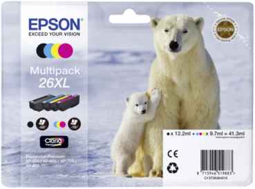 Epson Claria Premium XL T 263 Multipack BK/C/M/Y        T 2636