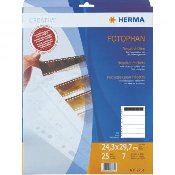 Herma Neg.-hüllen KB 5er-Streif. PP klar         25 Blatt    7761