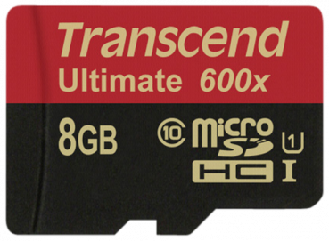 Transcend microSDHC MLC      8GB Class 10 UHS-I 600x + SD-Adapter