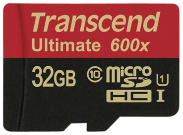 Transcend microSDHC MLC     32GB Class 10 UHS-I 600x + SD-Adapter