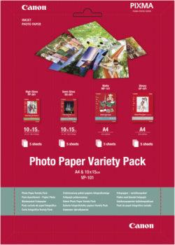 Canon VP-101 Photo Paper Variety Pack A 4 u. 10x15 cm 4x5 Blatt