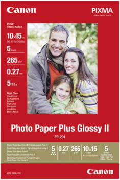 Canon PP-201 10x15 cm, 5 Blatt Photo Paper Plus Glossy II 265 g