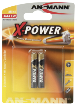 1x2 Ansmann Alkaline AAAA X-Power                1510-0005