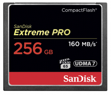 SanDisk Extreme Pro CF     256GB 160MB/s         SDCFXPS-256G-X46