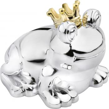 Zilverstad Spardose Froschkönig versilbert anlaufgesch.  6144261