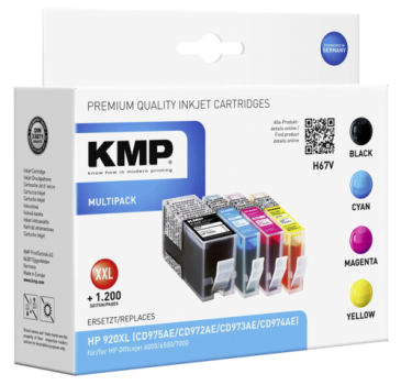 KMP H67V Multipack BK/C/M/Y kompatibel mit HP Nr. 920 XL