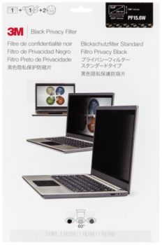 3M PF156W9B Blickschutzfilter Black für 39,6cm (15,6