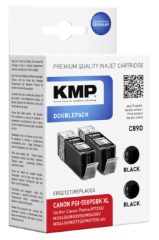 KMP C89D Tintenpatrone sw DP kompatibel mit Canon PGI-550PGBK