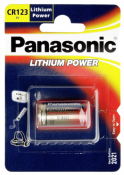 1 Panasonic Photo CR 123 A Lithium
