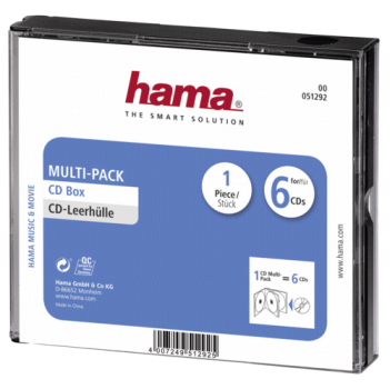 Hama CD-Multipack Leerhüllen 6-er Pack