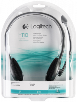 Logitech H 110 Stereo Headset silver retail