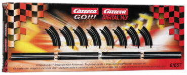 Carrera GO!!! Ausbauset Einspurgeraden/Kurven 61657