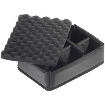 B&W Outdoor Case Type 1000 gelb mit Facheinteilung