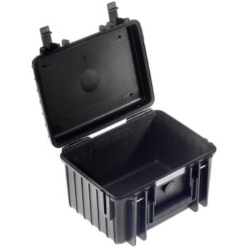 B&W Outdoor Case Type 2000 schwarz mit Schaumstoff Inlay