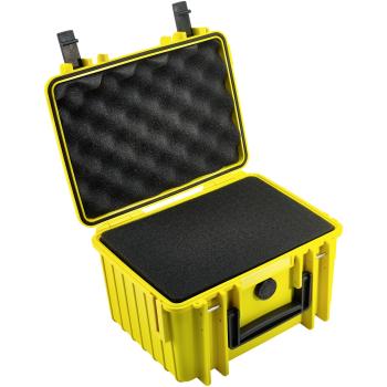 B&W Outdoor Case Type 2000 gelb mit Schaumstoff Inlay