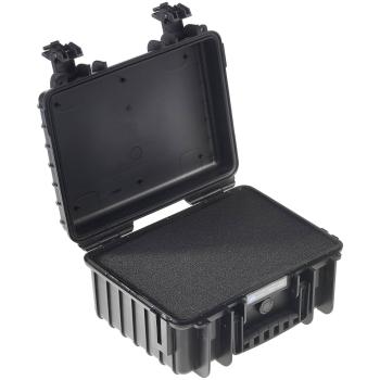 B&W Outdoor Case Type 3000 schwarz mit Schaumstoff Inlay