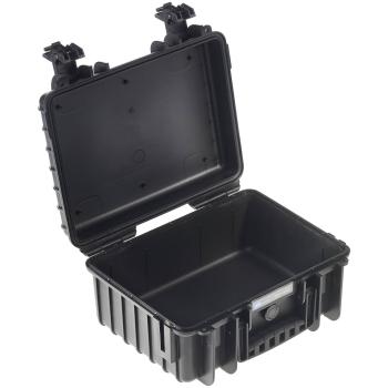 B&W Outdoor Case Type 3000 schwarz mit Facheinteilung