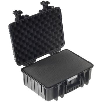 B&W Outdoor Case Type 4000 schwarz mit Schaumstoff Inlay