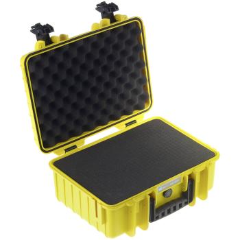 B&W Outdoor Case Type 4000 gelb mit Schaumstoff Inlay