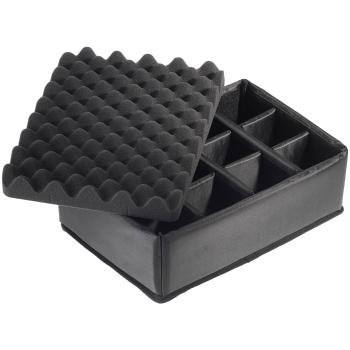 B&W Outdoor Case Type 4000 gelb mit Facheinteilung