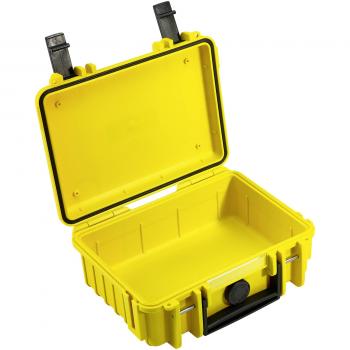 B&W Outdoor Case Type 500 gelb mit Schaumstoff Inlay