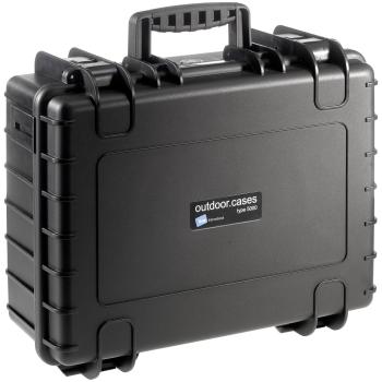 B&W Outdoor Case Type 5000 schwarz mit Schaumstoff Inlay