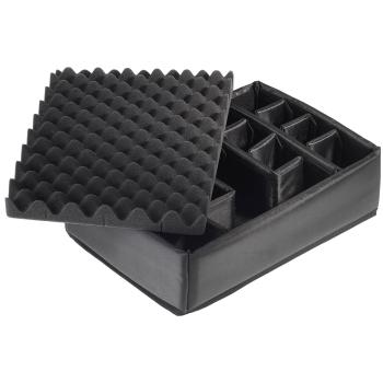 B&W Outdoor Case Type 5000 gelb mit Facheinteilung