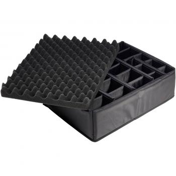 B&W Outdoor Case Type 6000 gelb mit Facheinteilung