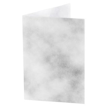 1x100 Daiber Bewerbungsbildmappe Wolkendesign grau 36x50mm