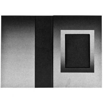 1x100 Daiber Passbildmappen schwarz/silber 31x42 mm