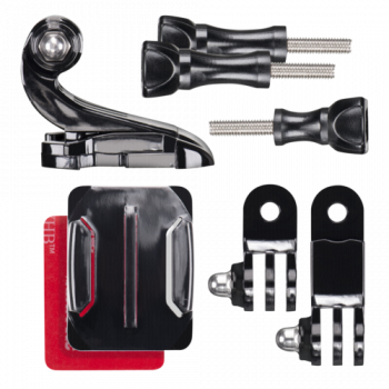 mantona Helm-Befestigungsset für GoPro
