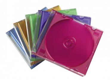 1x25 Hama CD-Leerhülle Slim Box farbig                     51166