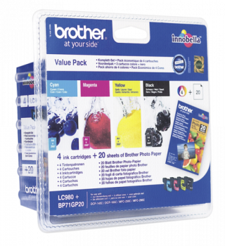 Brother LC-980 Value Pack BK/C/M/Y