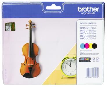 Brother LC-127 / LC-125 XL Value Pack BK/C/M/Y