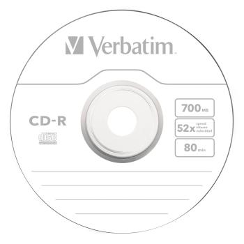 1x10 Verbatim CD-R 80 / 700MB 52x Speed Extra Protection CB