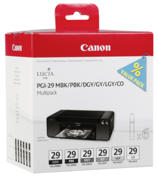 Canon PGI-29 Multipack MBK/PBK/DGY/GY/LGY/CO